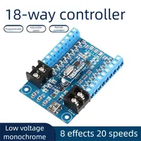 Contrôleur de modèle Lededit RH-18, programmable DIY, 3.7-12V, pour table de sable, vitrine, étagère, LED 12 canaux 28W 3A, garantie 2 ans
