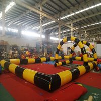 Funworldsport gonflable Go Kart Track/piste de course gonflable/piste gonflable de course pour Quad Bikes