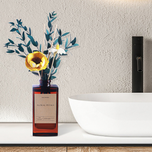 Huisdecoratie Aromatherapie Cadeauset Benodigdheden Hotel luchtverfrisser 150ml Geurende set met rieten stokjes & gedroogde bloemen - Product Image 2