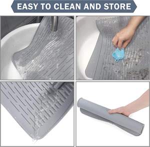 غطاء سيليكون للمطبخ غطاء حراري حصيرة سيراميك غطاء علوي ، مقاوم للتجعد الزجاج غطاء موقد علوي حصيرة واقية - Product Image 4