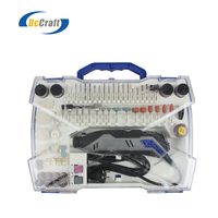 Mini-meuleuse électrique DCCRAFT 135W avec 6 vitesses variables, haute vitesse, kit d'accessoires de 190 pièces