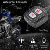 2 ''Mini Full HD 720P + 1080P Dual Lens Motorcycle DVR Camera 12V Video Recorder Rear View Dash Cam pour Bike Motorcycle