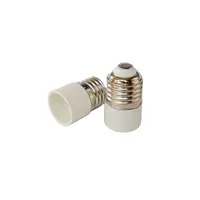 Plastic Bulb Socket Holder Convertor, White, T210
