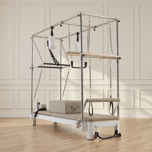 โต๊ะพิลาทิส Cadillac Trapeze อลูมิเนียม AL4 สำหรับการฝึกอบรมในสตูดิโอเชิงพาณิชย์ รับทำโลโก้ตามสั่ง โรงงานผู้ผลิตและจำหน่าย OEM - Product Image 1