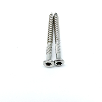 Kepala Oval Countersunk kepala Torx tipe 17 316 sekrup dek baja tahan karat untuk kayu komposit
