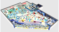 Équipement de terrain de jeu intérieur personnalisé, structure de jeu commerciale, toboggan, piscine à balles, centre d'amusement, parc à thème, café de jeux, alliage métallique
