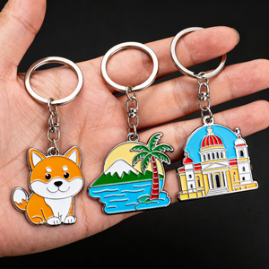 OEM Custom Cartoon Fashion 3D Zinc Alloy Metal Keychain Waterproof