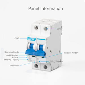 EAST YW5E1-63-C32 2P MCB 32A 400V 10kA IEC Standard Miniature Breaker