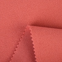 Vente directe d'usine, tissu en polyester 100% uni, durable, brossé, pour vêtements