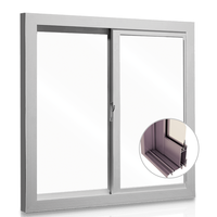 Puertas y Ventanas Corredizas de Aleación de Aluminio de Alta Calidad y Precio Económico para Indonesia, Fabricante Líder de Ventanas Corredizas de Vidrio para Balcones