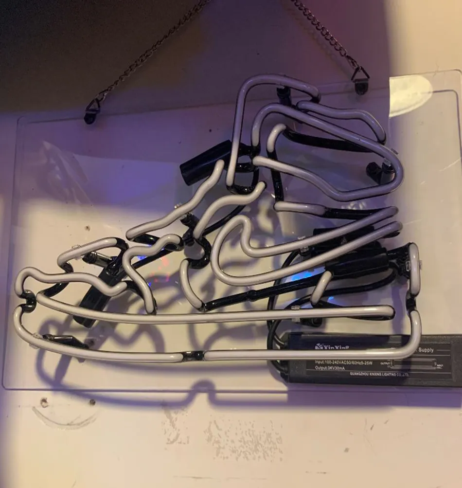 Nike Shoe Sneaker Bedroom decor Hypebeas Led glass Neon Light Sign
