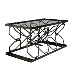 小さなカウンタートップワインラック-キッチンやバー用の金属製折りたたみ式ワインスタンド - Product Image 2