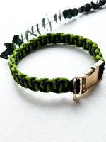 Ensemble ajustable personnalisé de collier de chien tressé à la main et de collier de chien avec numéro de téléphone pour chiens de taille moyenne