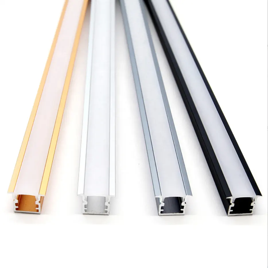 OEM Profil Ekstrusi Saluran Profil Aluminium LED Kustom untuk Lampu Strip