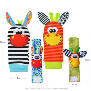 Chaussons-chaussettes en caoutchouc pour bébés et enfants, chaussettes licorne, hochets pour enfants, jouets pour bébés, vente en gros - Product Image 3