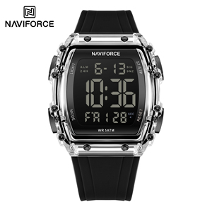 Reloj Digital NAVIFORCE 6107 para Hombre con Correa de Silicona, Compra al por Mayor, Deportivo, Resistente al Agua, LCD Luminoso, Reloj Original para Hombre - Product Image 1