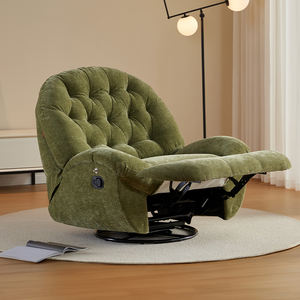 เก้าอี้ปรับเอนแบบหมุนได้ รุ่น New Color Velvet ขนาดใหญ่ แบบปรับด้วยมือ  สำหรับนั่งคนเดียว - Product Image 3