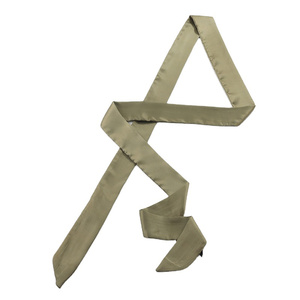 Nouvelle tendance chinoise, écharpe en soie tussore unique brodée et teinte en tie-dye, 90*4 cm, pour femmes - Product Image 6