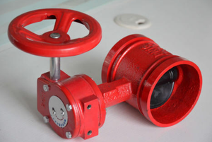 Gerilltes Turbinen-Absperrventil - Manuell - Signalisiert - Elektrisch, Klemm-Typ Absperrventil - Feuerlöschventil - Product Image 2