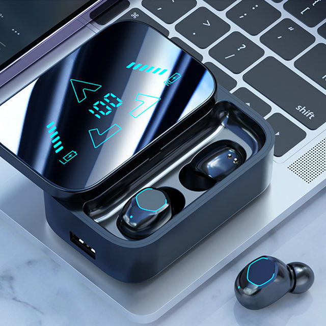 TWS M48 for 5.1 Earbuds with Deep Bass Mic HD Calls IPX4 Waterproof Large Capacity Battery