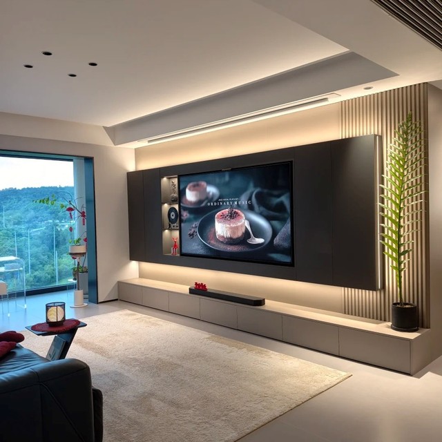 Customized Modern Luxury TV Rack Storage Cabinet Adjustable Features Solid Wood for Living Room Apartment Home Furniture Guida