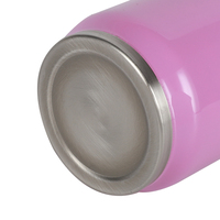 Impression personnalisée logo 450ml canette de bière forme double paroi En acier Inoxydable bouteille d'eau avec paille