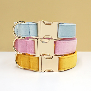 Nuevos Productos <span class=keywords><strong>2026</strong></span> Collar de Perro Único de Lujo, Collar de Perro Colorido y Elegante, Collares de Perro Clásicos Serie Verde, Collares de Terciopelo Suave para Mascotas - Product Image 1