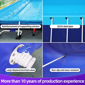 Grande <span class=keywords><strong>piscine</strong></span> familiale en PVC, facile à assembler et démontable - Product Image 6