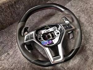 Pour <span class=keywords><strong>mercedes</strong></span>-benz W204 W205 <span class=keywords><strong>AMG</strong></span> série volant en cuir personnalisé avec affichage à LED en Fiber de carbone pour 2016 <span class=keywords><strong>AMG</strong></span> GT <span class=keywords><strong>63</strong></span> - Product Image 3