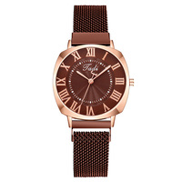 Jam Tangan Wanita Model Angka Romawi Ramah Lingkungan Terlaris untuk Perdagangan Luar Negeri, Casing Akrilik, Quartz, Tali Akrilik Motif Sunray