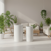 Pot bunga keramik mengkilap dalam ruangan/luar ruangan, pot bunga keramik untuk taman rumah elegan dalam ruangan luar ruangan