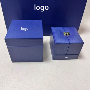 Factory Wholesale In Stock Custom Brand <b>Ring</b> <b>Box</b> With Luxury Packaging Bag & Paper <b>Box</b> For Women,Leather Double Door <b>Ring</b> <b>Box</b> - Product Image 2