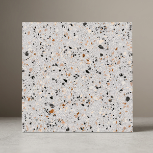 Terazzo กระเบื้องคอนกรีตสีขาวแนวชนบท30x30ซม. ดีไซน์พื้นห้องน้ำพอร์ซเลน - Product Image 2