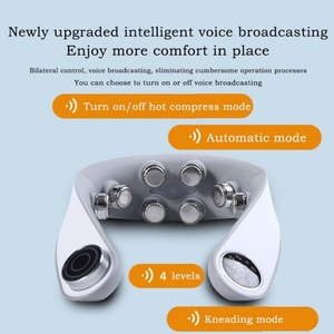 Masajeador Eléctrico Inalámbrico Inteligente para Cuello con 10 Modos y 4 Niveles, Calor, EMS, Tracción Cervical, Batería de 1000mAh, 15 Minutos - Product Image 3