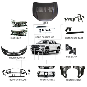 Nuevos accesorios del coche cuerpo kit para HILUX <span class=keywords><strong>VIGO</strong></span> 2005- 2014 actualización a ROCCO 2018, 2019 de 2020 Facelift BODYKIT - Product Image 1