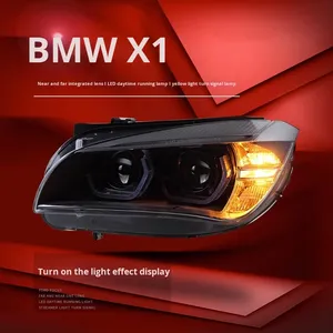 For X1 E84 2010-2015 <b>LED</b> <b>Headlight</b> Assembly Modification Daytime Running Spoon Eyebrow Dual Light Lens New Condition 6000k New L - Product Image 2