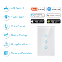 Interrupteur à rideau lumineux OEM standard américain pour maison intelligente