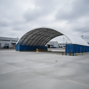 Abri de conteneur à double treillis robuste Baosheng 40*70 pieds, bâche en <span class=keywords><strong>PVC</strong></span> résistante aux intempéries pour entrepôt industriel - Product Image 5