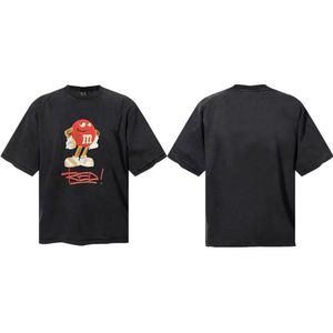 Camiseta Vintage Lavada de Algodón Pesado Estilo Saint para Hombre, Oversize, Distressed, Estilo Urbano, Casual de Verano, Unisex, Manga Corta - Product Image 6