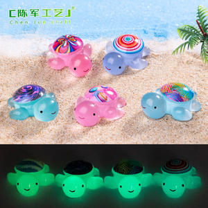 Miniature décorative lumineuse <span class=keywords><strong>tortue</strong></span> et étoile de mer pour micro-paysage, accessoires DIY pour sac surprise, petit ornement - Product Image 2