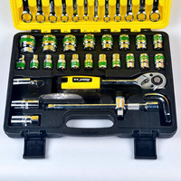 VOKEX – Ensemble d'outils de réparation automobile en gros, 38 pièces, en acier au chrome-vanadium, clés à tête fixe et douilles, garantie 1 an, robuste