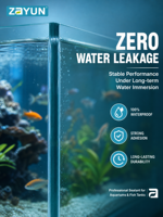 Scellant en silicone transparent imperméable, sans danger pour la vie aquatique, pour les travaux d'étanchéité des aquariums domestiques et des bassins paysagers