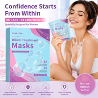 Masque Apaisant pour la Zone du Bikini en Gros – Soulage les Irritations et les Poils Incarnés – Soin Hydratant et Rajeunissant en Forme de T pour la Ligne du Bikini