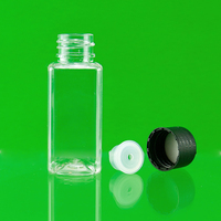 Bouteille PET 30ml Transparente en Plastique pour Jus et Huiles, Contenants Liquides Vides, Bouteilles Rondes Boston avec Bouchons, Emballage Sérigraphiable