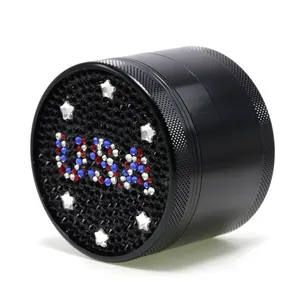 Meuleuse de 63mm avec diamant artificiel USA, Meilleurs cadeaux accessoires pour fumer logo personnalisé 6174