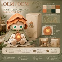 Jouet en peluche intelligent à commande vocale, animal en peluche interactif parlant avec des yeux LED pour les enfants, cadeau pour l'heure du coucher