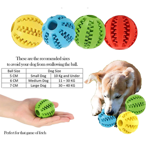 Grandes boules de nettoyage des dents pour chiens, en caoutchouc souple, <span class=keywords><strong>jouet</strong></span> pour chien, boule à mâcher pour <span class=keywords><strong>chiot</strong></span>, drôle - Product Image 4