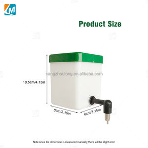 YYB automatico senza secchio d'acqua di scarico 0.5L 1L in acciaio inox capezzolo bevitore bottiglia per coniglio - Product Image 3