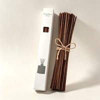 Bâtonnets diffuseurs en rotin naturel pour intérieur, accessoire décoratif d'aromathérapie, emballage premium pour flacon en verre de parfum