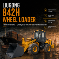 Kraftstoffsparender LiuGong 842H Frontlader mit Z-Bar-Verbindung für Baustellenvorbereitung und Sand- und Kiesarbeiten